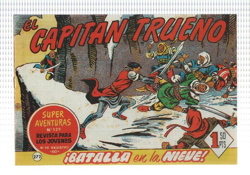 Facsimil editor desconocido de El Capitan Trueno numero 272: Batalla en la nieve