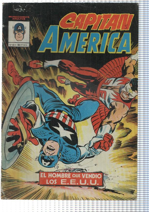 Mundi Comics: Capitan America 4, 1981 - El hombre que vendio los EEUU. Jack Kirby, Frank Giacoia