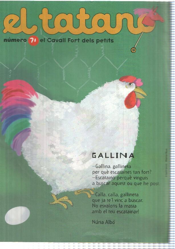 revista: El Tatano num 71 suplement Cavall Fort 956- En Pere sense por i la Caputxeta - En Micos busca mare