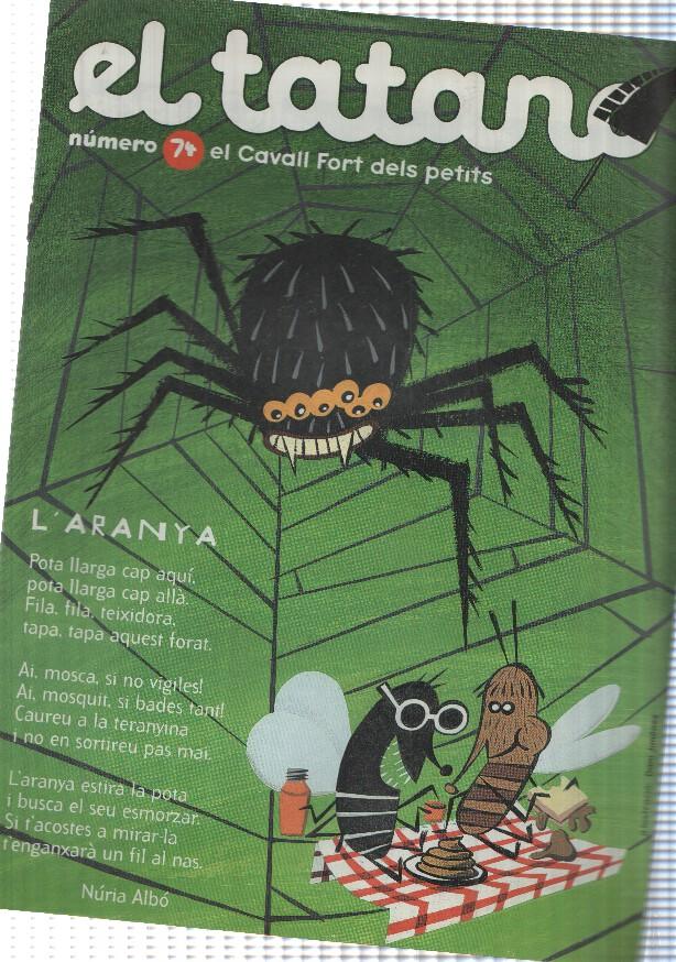 revista: El Tatano num 74 (num 2 trasera) suplement de Cavall Fort 968 - En Pere sense por i el monstre del llac
