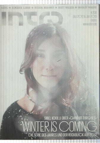 revista: Intro num 208 (2012) - Winter is coming, sibel Kekilli uber - Game of Thrones