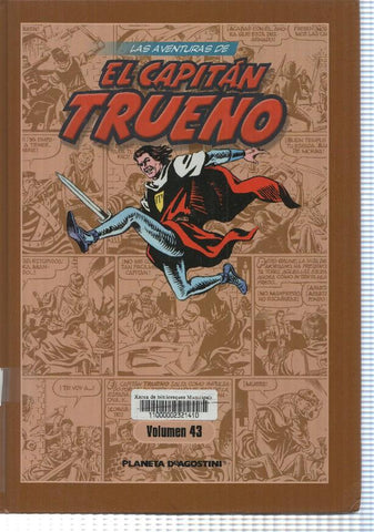Planeta: Las Aventuras del Capitan Trueno vol. 43. Diseño cubierta: Albert Majoral