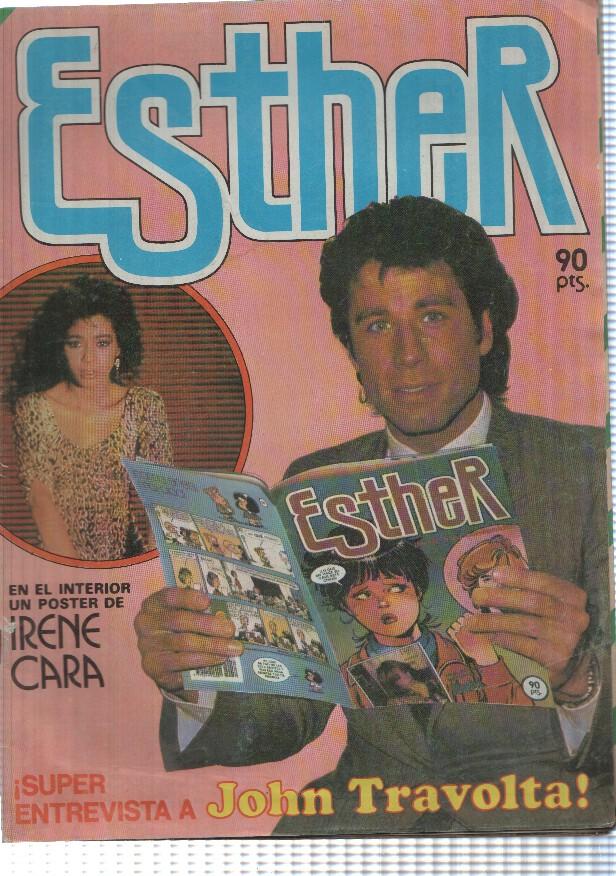 Revista: Esther año III num 68 feb 1984 . Super Entrevista a John Travolta. Poster interior: Irenen Cara