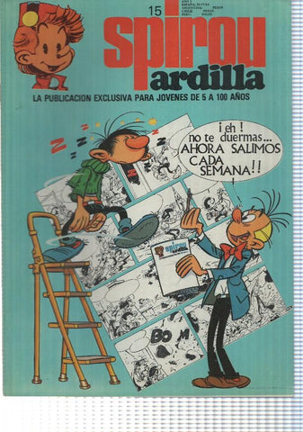 fasciculo: Spirou ardilla numero 15: falta pliego central pagina 17/20