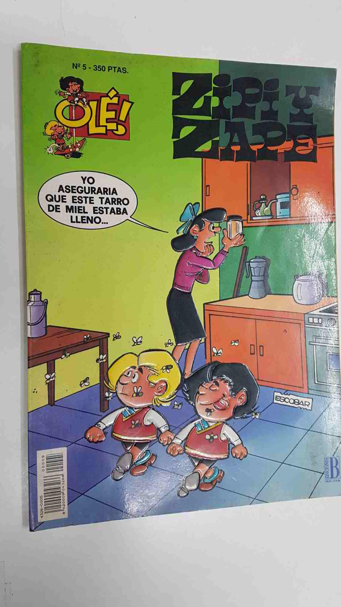 Coleccion Ole num 5: Zipi Zape - La Calabaza. Cubierta con relieve en los personajes