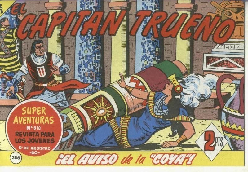 Facsimil: El Capitan trueno numero 386: El aviso de la Coya