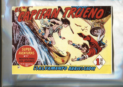 Facsimil editor desconocido de El Capitan Trueno numero 087: Salvamento arriesgado