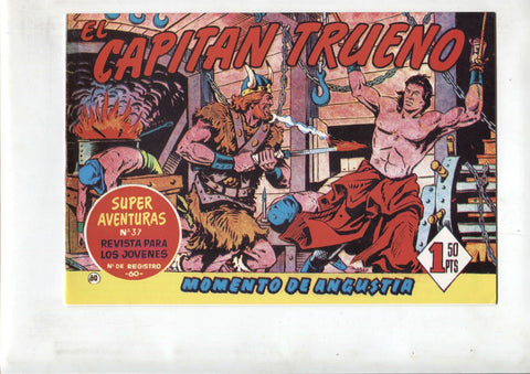Facsimil editor desconocido de El Capitan Trueno numero 080: Momento de angustia