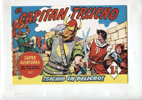 Facsimil editor desconocido de El Capitan Trueno numero 067: Sigrid en peligro