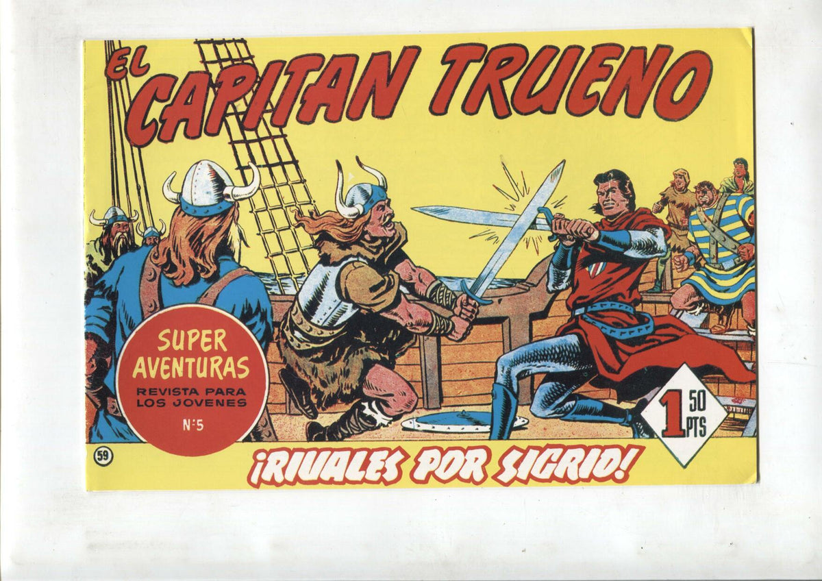 Facsimil editor desconocido de El Capitan Trueno numero 059: Rivales por Sigrid