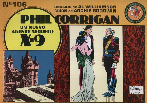 Eseuve: X-9.Phil Corrigan numero 6: tiras del 19.7.1968 al 1.1.1969