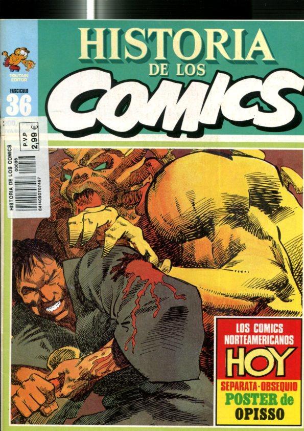Fasciculo Historia de los comics numero 36: comics norteamericanos,  ficha articulo sobre Gerry Conway, Mike Friedrich,