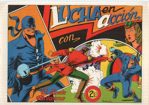 Facsimil: El Jinete Fantasma de Ambros numero 029: Lucha en accion