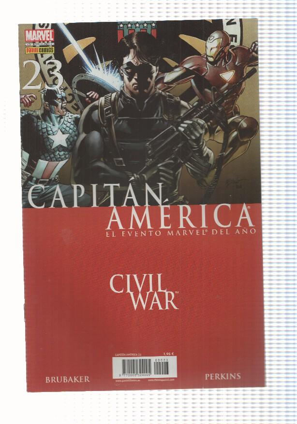Marvel: Capitan America num 23 año 3 (2007). Civil War. Tambores de guerra parte 2