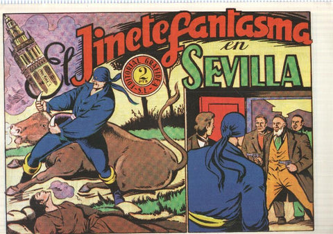 Facsimil: El Jinete Fantasma de Ambros numero 093: El Jinete Fantasma en Sevilla