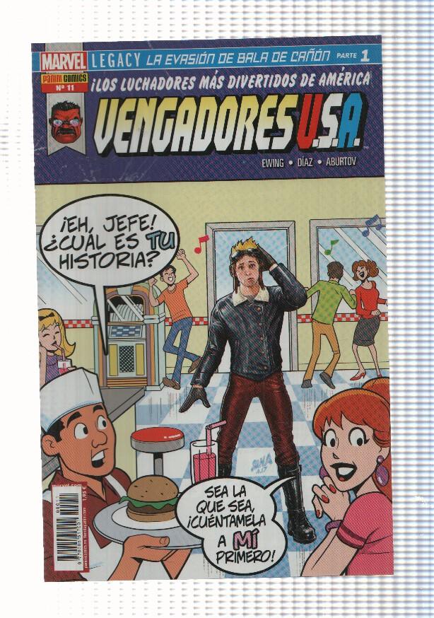 Vengadores USA num. 11 (num 1 interior) año 2, 2018 - La evasion de Bala de Cañon parte 1: Eh, donde estas, carabicho
