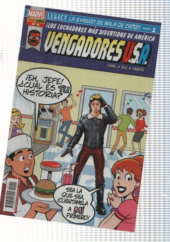 Vengadores USA num. 11 (num 2 interior) año 2, 2018 - La evasion de Bala de Cañon parte 1: Eh, donde estas, carabicho