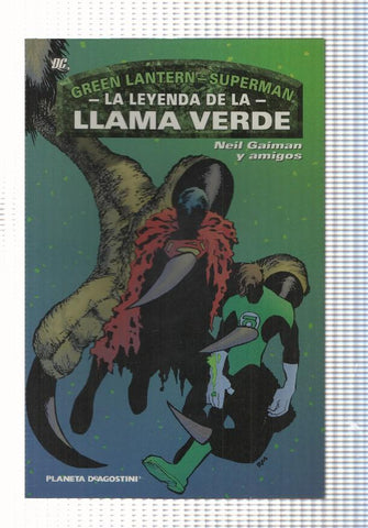Green Lantern-Superman: La Leyenda de la Llama Verde. Guion de Neil Gaiman