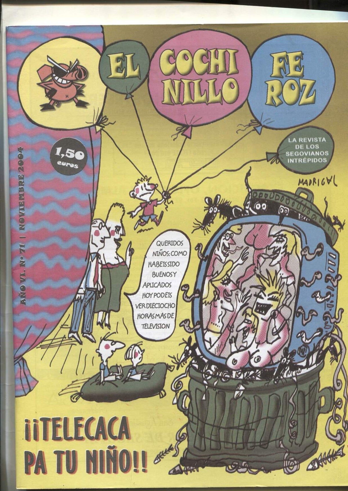 El cochinillo feroz numero 71: noviembre 2004: Telecaca pa tu niño