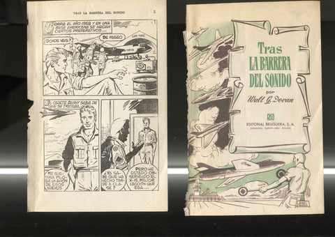 Tras la barrera del sonido (dibujos de Francisco Blanes Aracil (solo paginas con el tebeo)