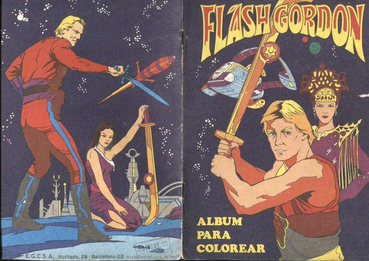 Flash Gordon: album para colorear