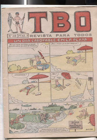 TBO numero 410: Un dia laborable en la playa (Blanco)