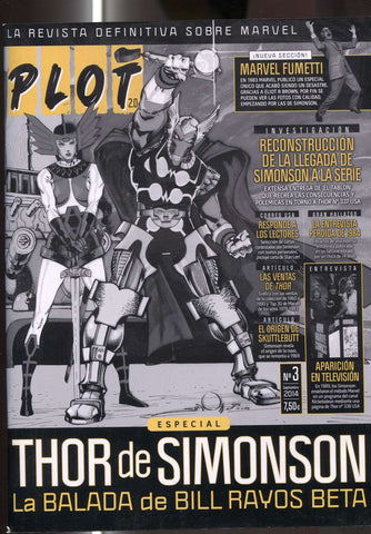Fanzine: PLOT 2.0 numero 3: especial THOR de SIMONSON. La balada de Bill Rayos Beta