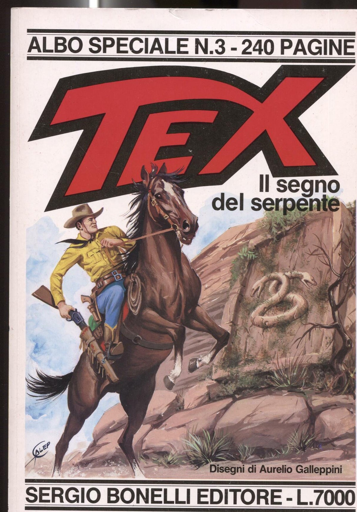 Albo Speciale Numero 03: TEX - Il SEGNO DEL SERPENTE (Aurelio Galleppini)