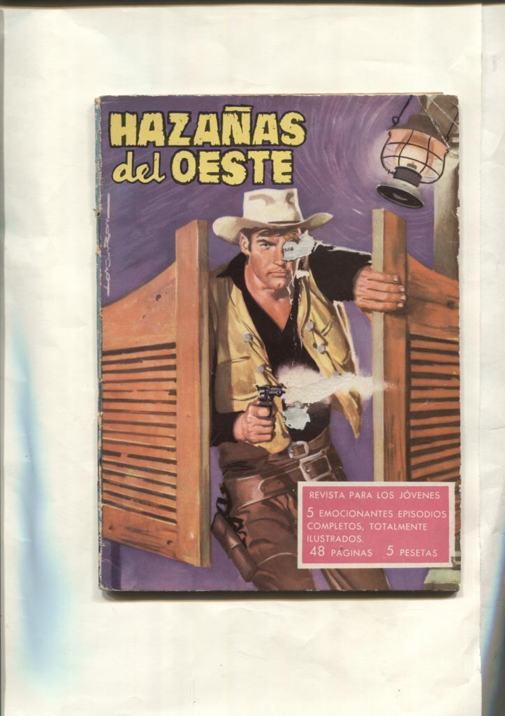 Hazañas del Oeste numero 24: Hatajo de forajidos, dibujo de Castello