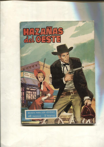 Hazañas del Oeste numero 27: Wagon Train: pistoleros en la ciudad, dibujo de ?