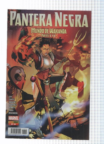 Panini: Pantera Negra num. 15 año II , 2017 - Mundo de Wakanda partes 5 y 6