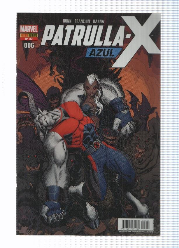 Panini: Patrulla-X Azul num. 57 año 6, 2018 - Redoblemos el trabajo y el afan partes 2 y 3