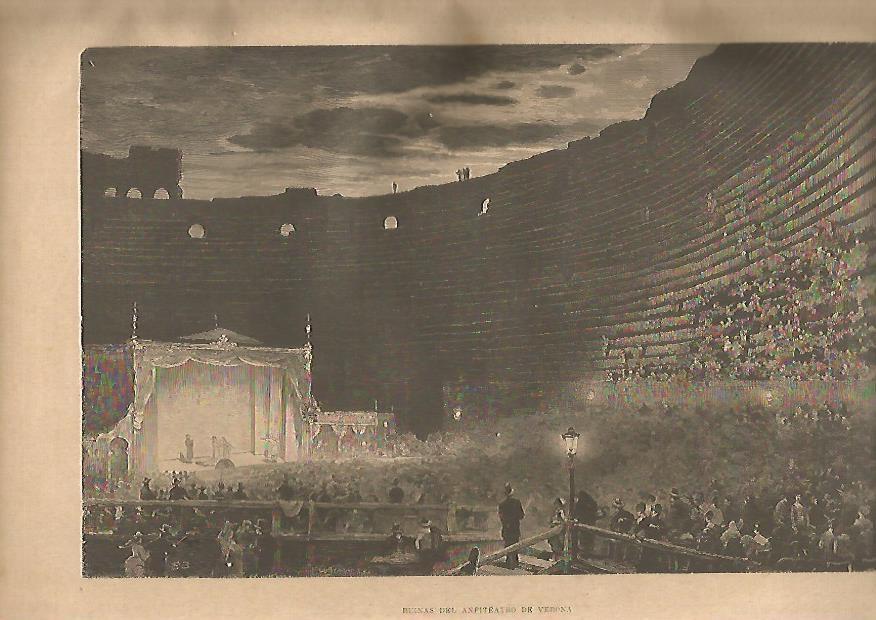 LAMINA 13297: Ruinas del anfiteatro de Verona, Italia