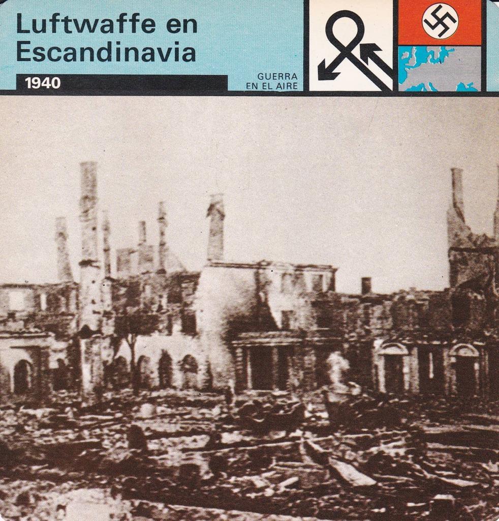 FICHA GUERRA EN EL AIRE: LUFTWAFFE EN ESCANDINAVIA. 1940