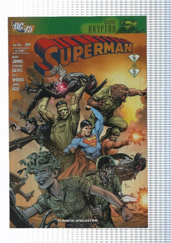 Planeta: Superman vol. II num 32 (2010) - Nuevo Krypton parte 4 de 5. Johns Gates