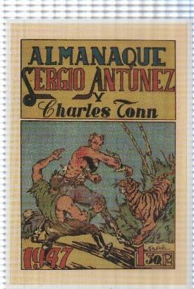 Ficha tebeo numerada 002: almanaque Sergio Antunez y Charles Tonn para 1947