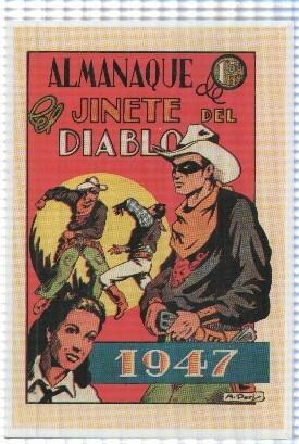 Ficha tebeo numerada 003: almanaque El Jinete del Diablo para 1947