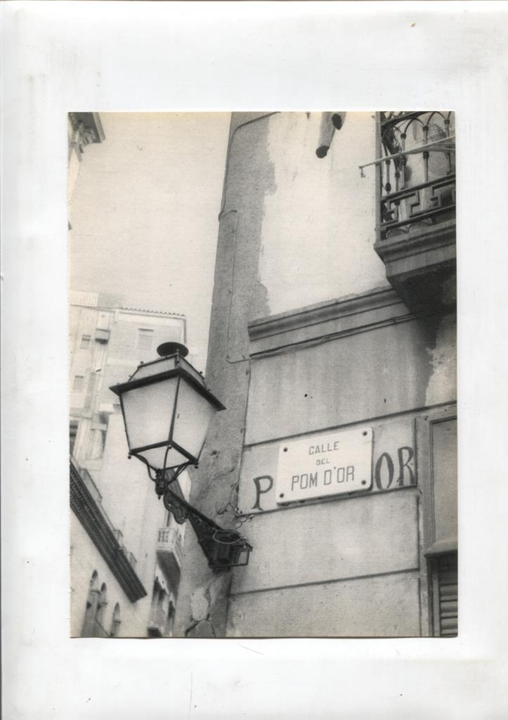 50 racons de Barcelona lamina 22: Calle del Pom D'or