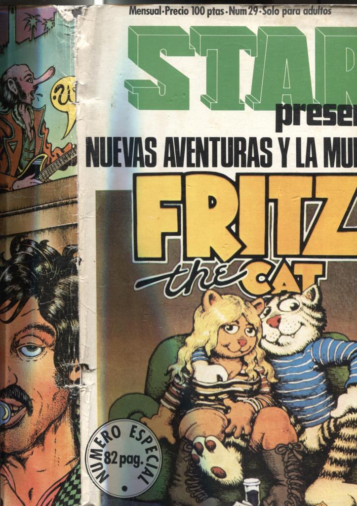 Revista Star numero 29: Fritz the Cat (lomo estropeado y cubierto con cello)