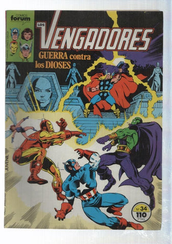 forum comics: Los Vengadores num 34 - Guerra contra los dioses. Jim Shooter