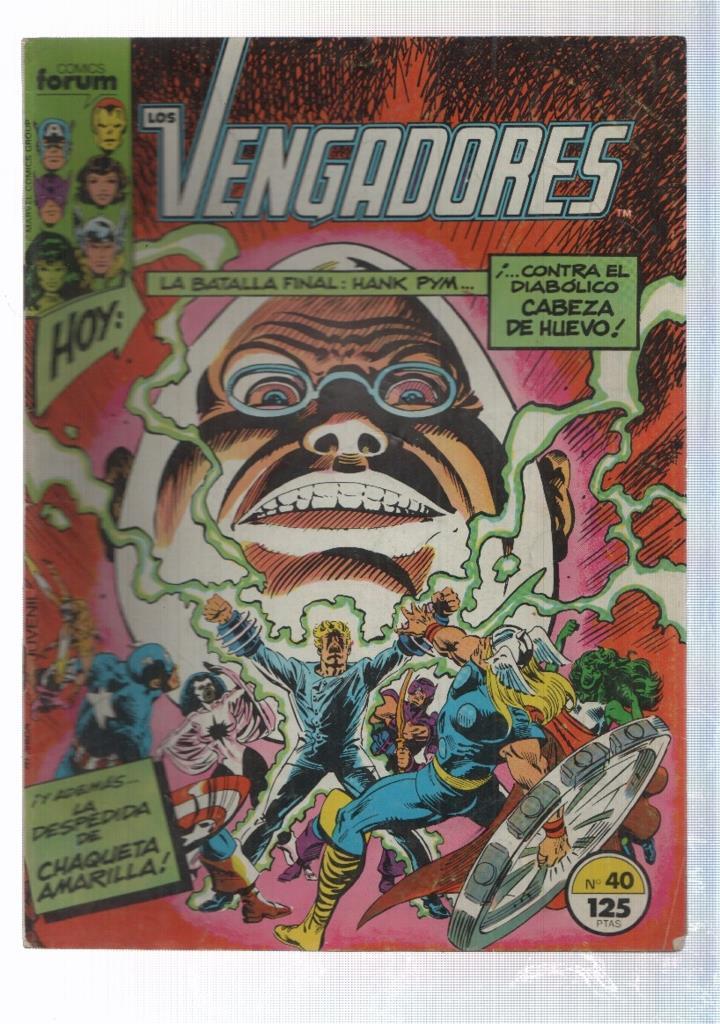 forum comics: Los Vengadores num 40 - Abajo del telon. Roger Stern, Al Milgrom