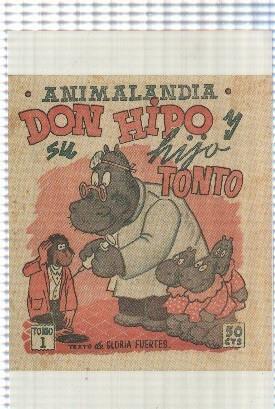 Ficha tebeo numerada 023: Animalandia: Don hipo y si hijo tonto