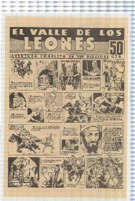 Ficha tebeo numerada 028: El valle de los leones
