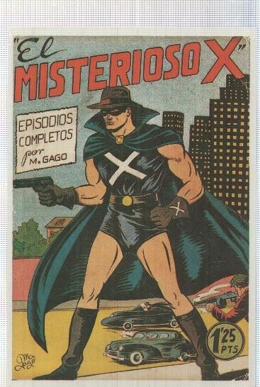 Ficha tebeo numerada 046: El Misterioso X de Manuel Gago