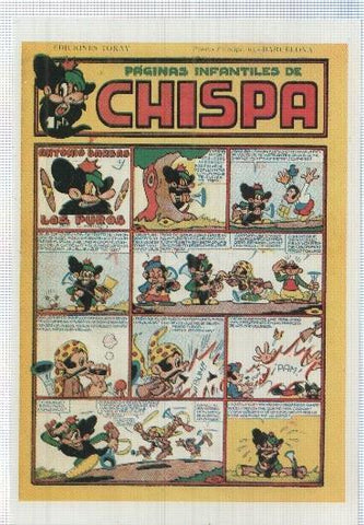 Ficha tebeo numerada 076: Chispa de Editorial Toray