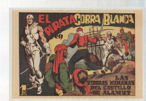 Ficha tebeo numerada 080: El Pirata Cobra Blanca de R.Beyloc