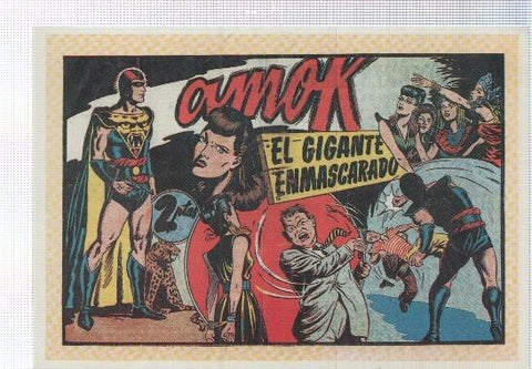 Ficha tebeo numerada 083: Amok el gigante enmascarado de Tony Chan
