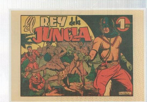Ficha tebeo numerada 091: El rey de la jungla de Pedro Alferez
