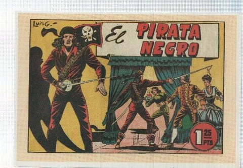 Ficha tebeo numerada 093: El Pirata Negro de Luis Gago