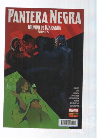 Panini: Pantera Negra num 13 año II, jul 2017 - Mundo de Wakanda partes 1 y 2